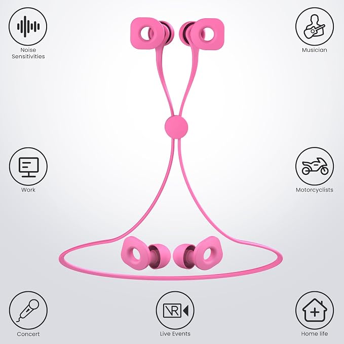 2 Pairs of Earplugs for Sleeping, Reusable Hearing Protection Earplugs - Image 2