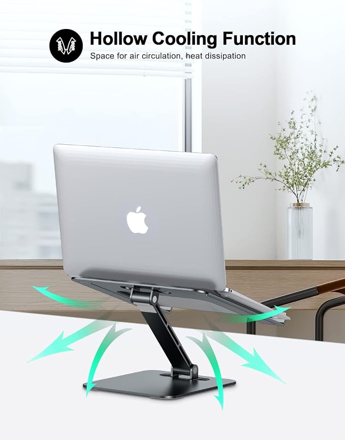 Foldable Laptop Stand, Height Adjustable Ergonomic Computer Stand - Image 3
