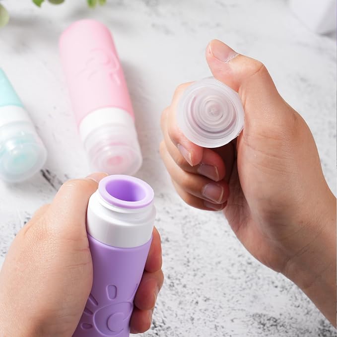 18 Pack travel Bottles for Toiletries, TSA Approved Silicone Travel Containers - Image 5