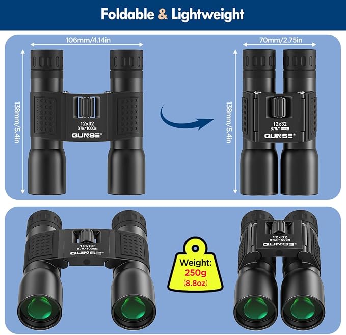 12x32 Binoculars Compact for Adults - Image 3