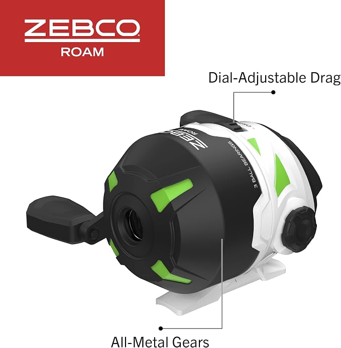 Zebco Roam Telescopic Fishing Rod and Spinning or Spincast Fishing Reel Combo - Image 4
