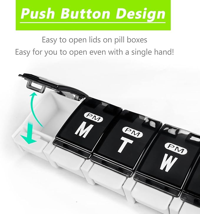 Extra Large Weekly Pill Organizer 2 Times a Day - Image 3