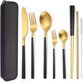 AARAINBOW 6 Pieces Stainless Steel Flatware Set Portable Reusable Cutlery Set by AARAINBOW