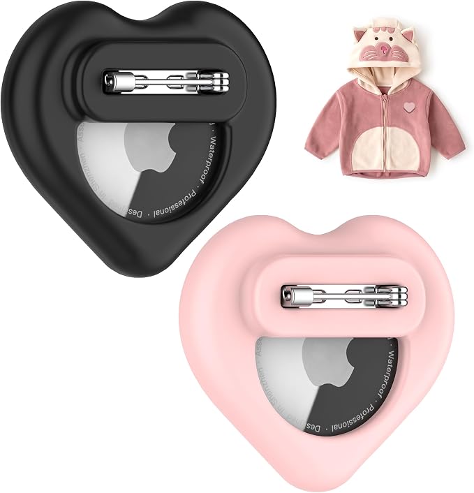 DDJ for AirTag Holder for Kids, Hidden Silicone Case for AirTag GPS Tracker for by DDJ