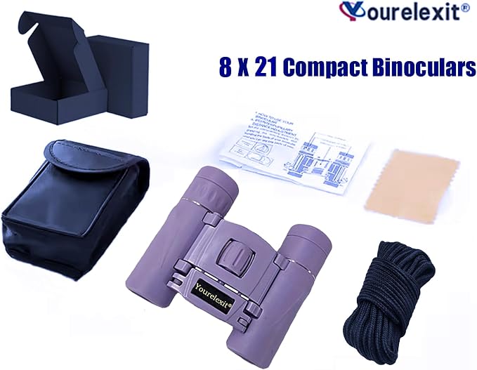 Binoculars with Phone Adapter for Adults, Compact Pocket Travel Binocular for - Image 3