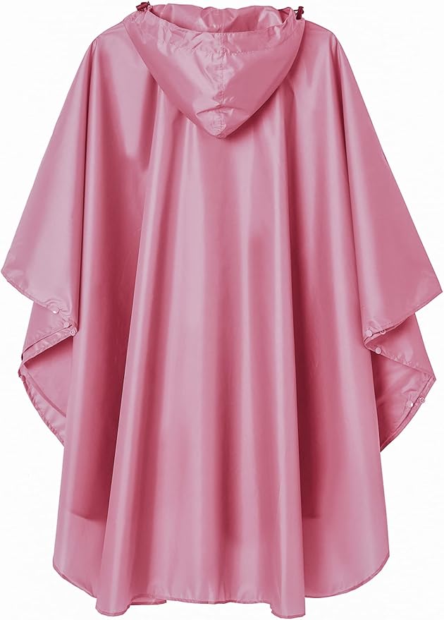 SaphiRose Unisex Rain Poncho Raincoat Hooded - Image 2