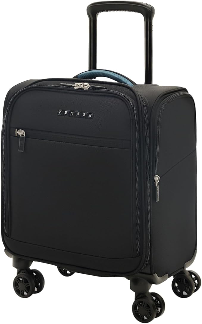 Verage Under Seat Luggage with Wheels, Softside Small Suitcase Spinner Carry On by VERAGE