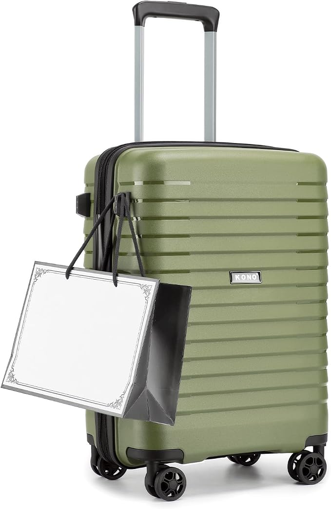 Kono 20 Inch Expandable Carry On Luggage - Image 9