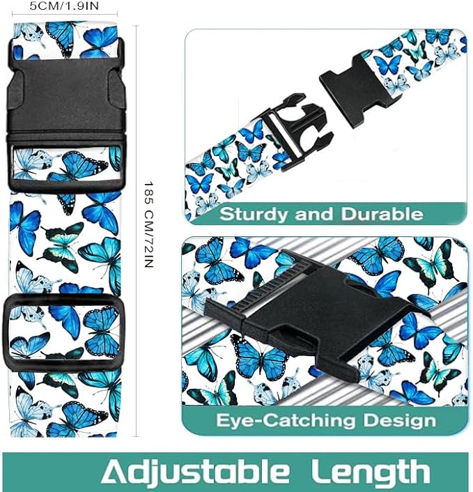 Luggage Straps for Suitcases Travel Belt Accessories, Cute Suitcase Strap - Image 5
