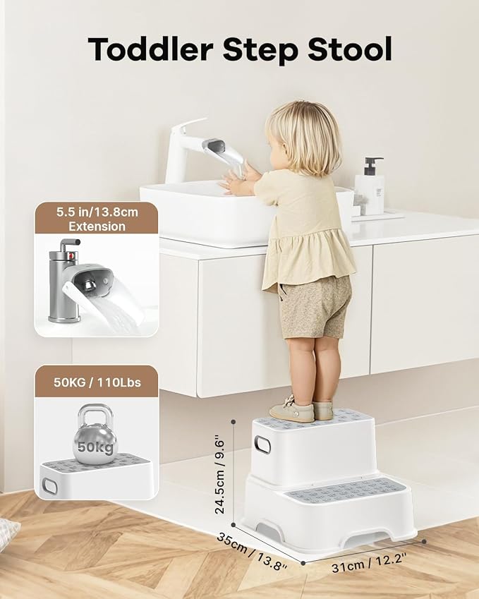3 in 1 Potty Training Toilet & Toddler No-Slip Step Stool - Image 5