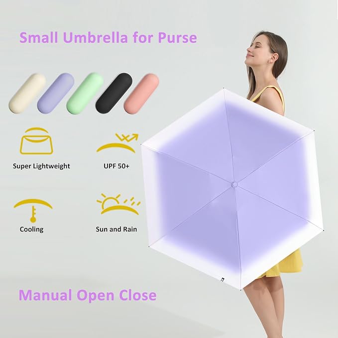 BAODINI Travel Mini Umbrella for Purse - Image 3