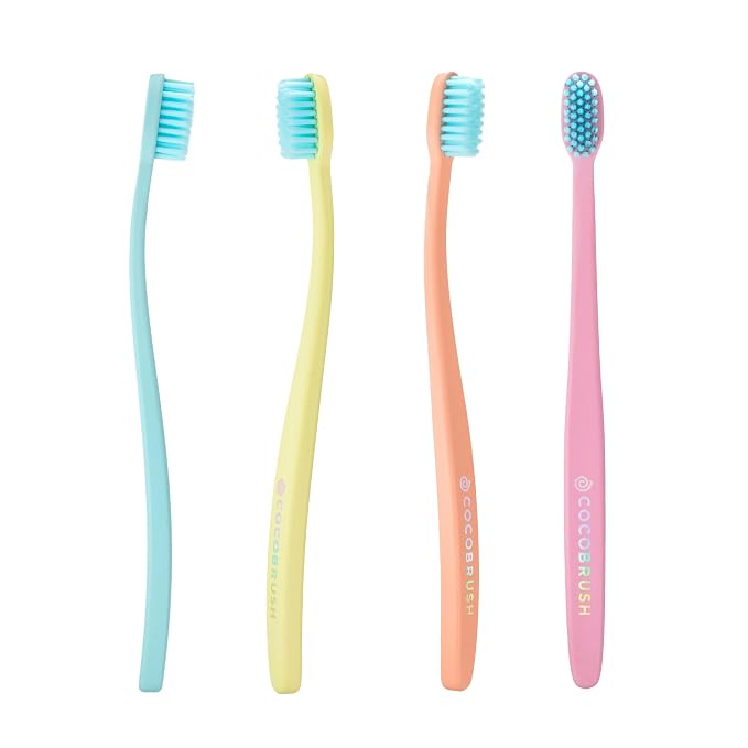 Cocofloss Cocobrush, Ultra-Soft Manual Toothbrush, Dentist-Designed, Gentle on by Cocolab