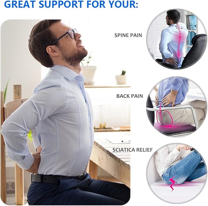 Gel Seat Cushion, Office Seat Cushion Chair Pads - Image 7
