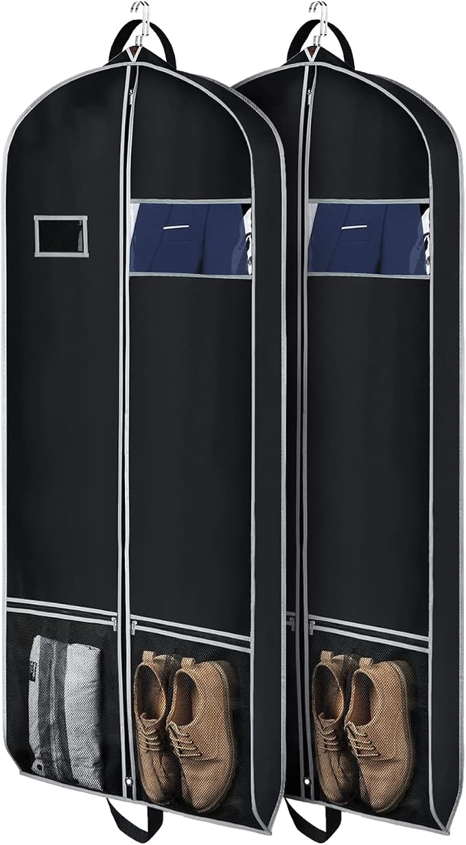 Zilink Long Garment Bags for Dresses Coat Bags for Travel and Storage 60 inches by Zilink
