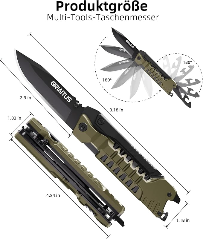 Multitool Knife, 17 in 1 Pocket Knife - Image 3