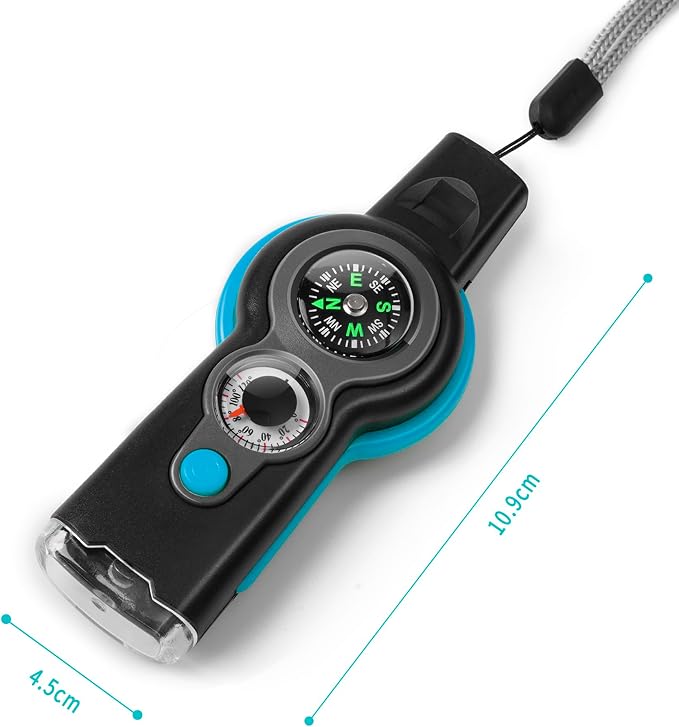 Emergency Survival Function Whistle, Outdoor Multifunctional Tool Safety Whistle - Image 6