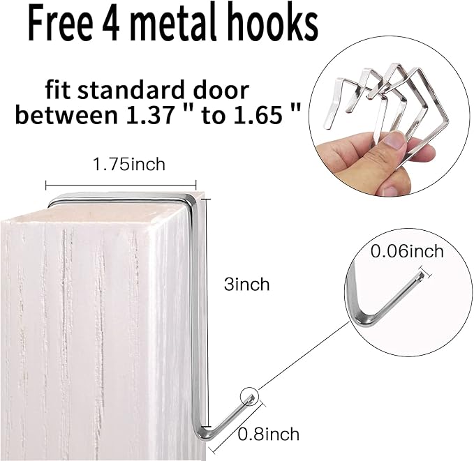 2 Pack Extra Large Hanging Crystal Clear Over Door Shoe Organizers, Closet Shoe - Image 6