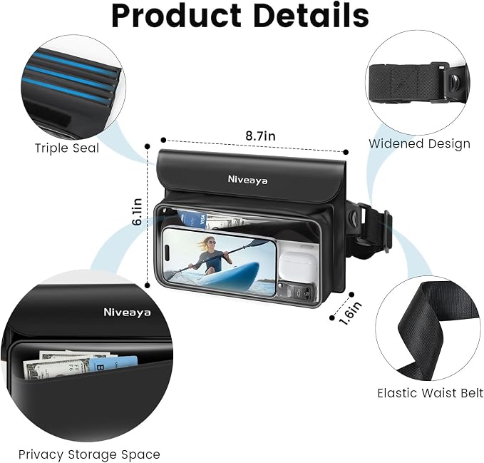 Niveaya IP68 Waterproof Fanny Pack - Image 6