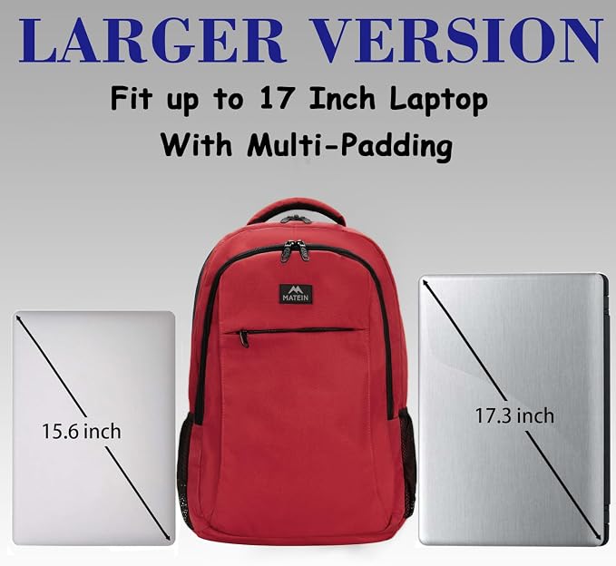 MATEIN 17 Inch Laptop Backpack for Women, Extra Large TSA Friendly Backpack - Image 3
