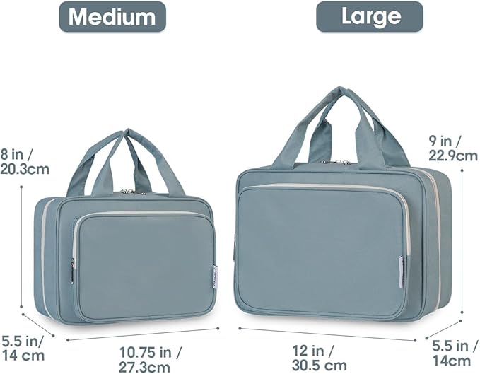 Travel Toiletry Bag for Women Large Hanging Makeup Bag Organizer Toiletries Bag - Image 2