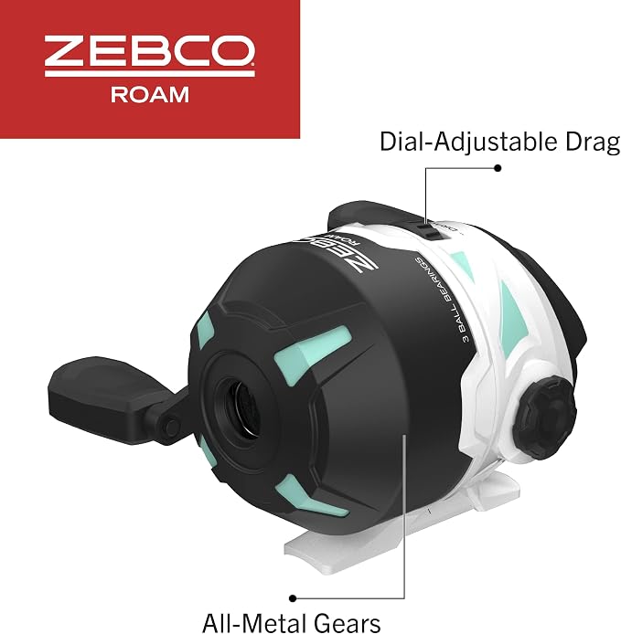 Zebco Roam Telescopic Fishing Rod and Spinning or Spincast Fishing Reel Combo - Image 4