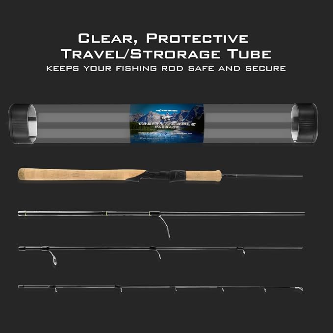 KastKing Valiant Eagle Passage Travel Fishing Rods, 4 & 6 Pc Pack Rods - Image 7