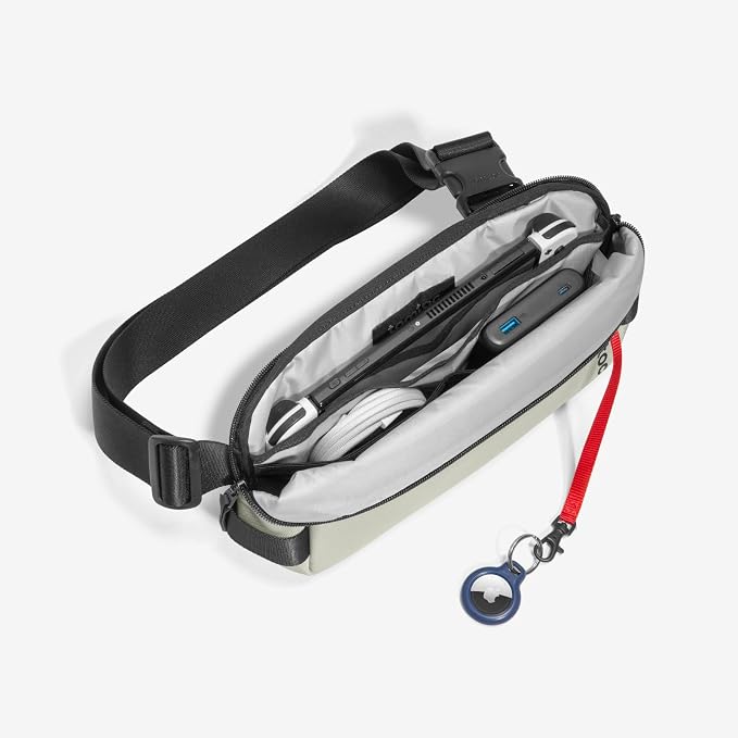 tomtoc Compact EDC Sling Bag, Minimalist Chest Shoulder Backpack Crossbody Bag - Image 3