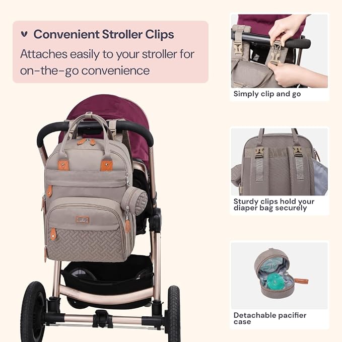 BabbleRoo Diaper Bag Backpack - Image 6