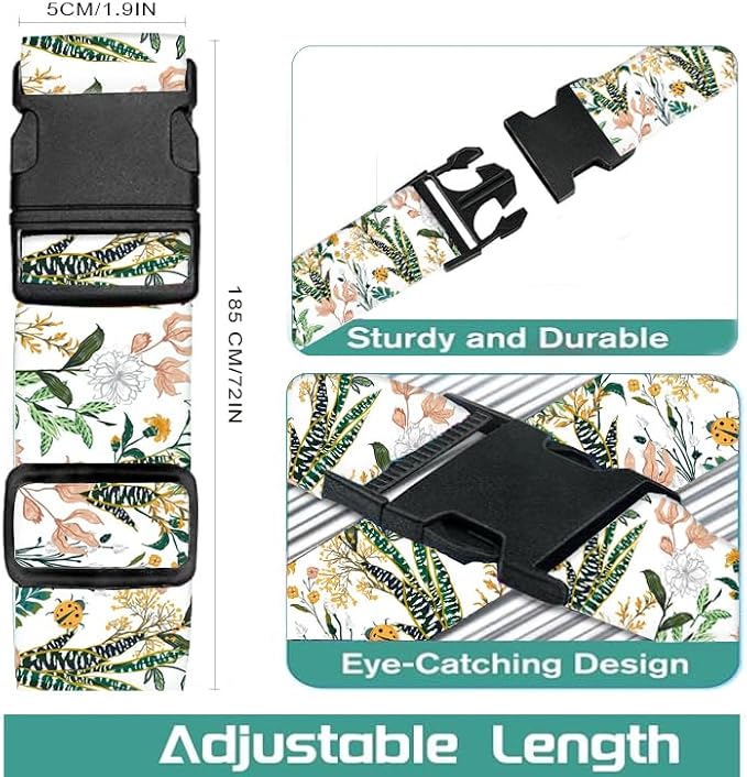 Luggage Straps for Suitcases Travel Belt Accessories, Cute Suitcase Strap - Image 5
