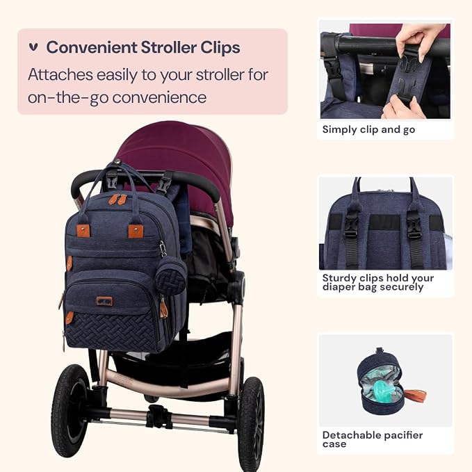 BabbleRoo Diaper Bag Backpack - Image 6