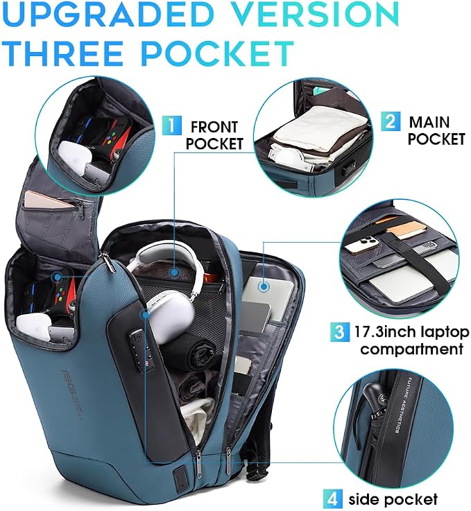 BANGE Anti-Theft Travel Backpack, Waterproof Fashion Work Backpacks, High Tech - Image 2