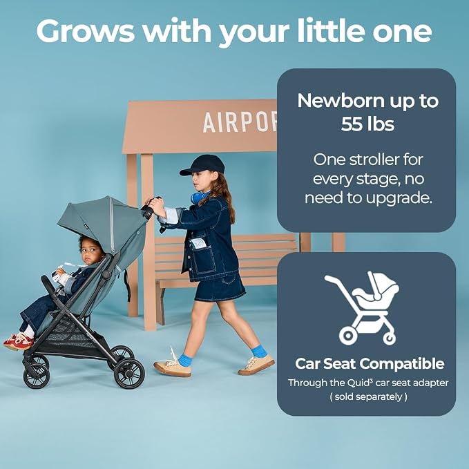 Inglesina Quid³ Stroller, Galaxy Gray - Image 2