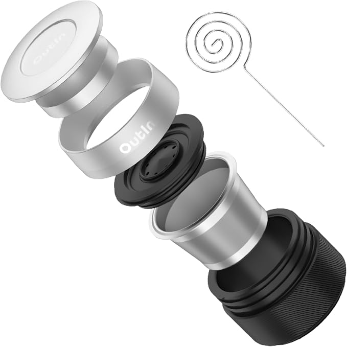 OutIn Nano Espresso Accessories Kit, Basket Plus, double shot by YourPersonalMobileCoffeeStation