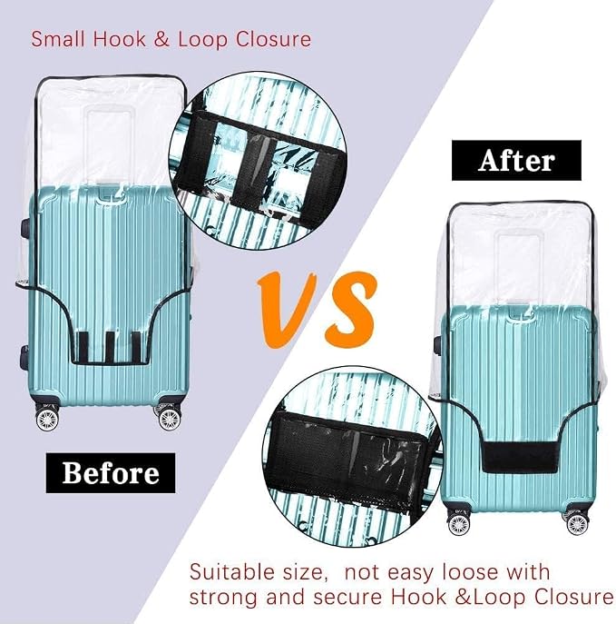 3 PCS Thicken Clear PVC Luggage Cover Protectors - Image 5