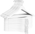 StorageWorks White Wooden Hangers, 30 Pack Wood Hanger by StorageWorks