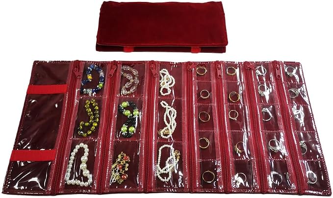 Travel Jewelry Roll Bag Portable Organizer Pouch - Image 3
