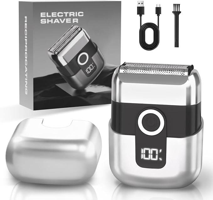 Electric Foil Shavers for Men: Mini Electric Razor, Foil Shaver for Face by LYRSLF