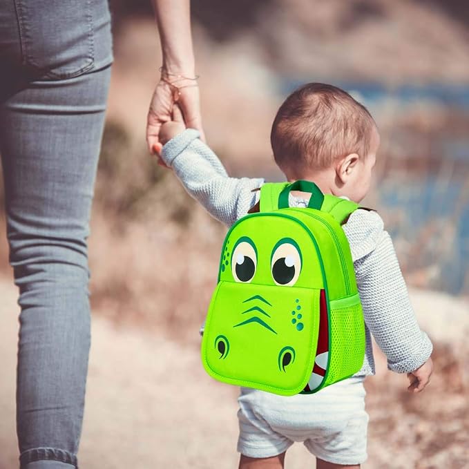 AGSDON Toddler Backpack Leash, 9.5" Safety Harness Dinosaur Bag - Image 6