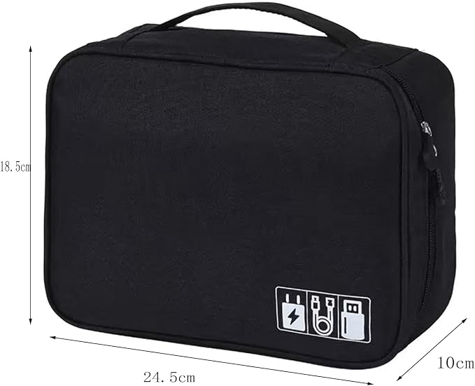Cable Organizer bag for women or men, Electronic Accessories Carry Case - Image 4