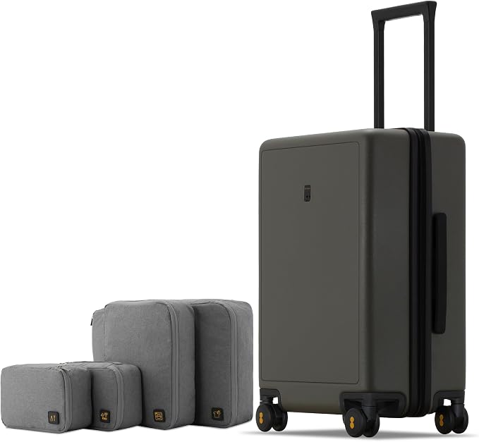LEVEL8 Elegance Carry-on Suitcase, 20 Inch Carry on Luggage, Hardside Large by LEVEL8