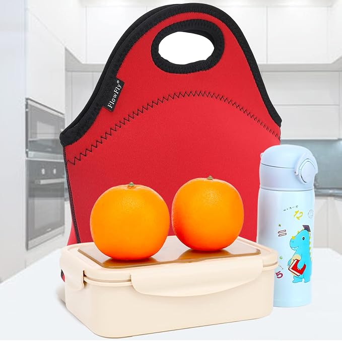 FlowFly Neoprene Lunch Tote Insulated Thermal Reusable Lunch Bag Box - Image 7