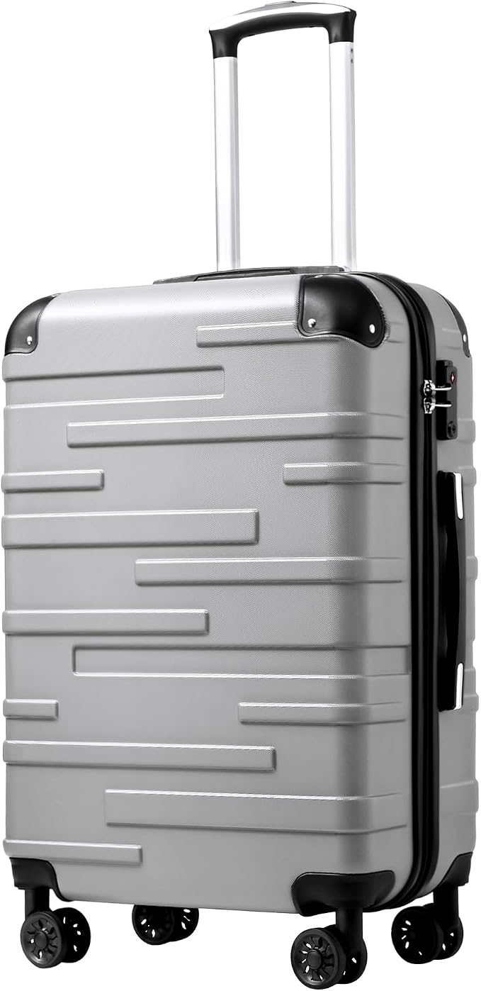 Coolife Luggage Suitcase Carry-on Hardside Travel Luggage TSA Lock Spinner by COOLIFE