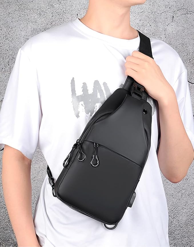 Waterproof Sling Bags Mens Shoulder Crossbody Backpack - Image 3