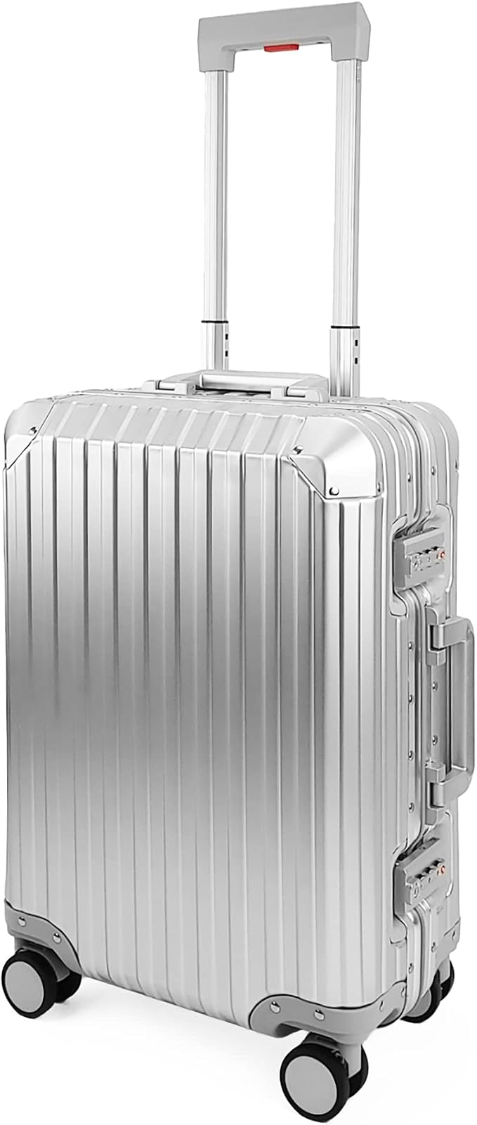All Aluminum Luggage Suitcase 3 Sizes TSA Lock Carry On Silver - Image 4