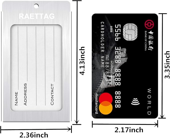 Luggage Tags Metal Suitcase Tags Travel Bag ID Identifier Luggage Tag - Image 5