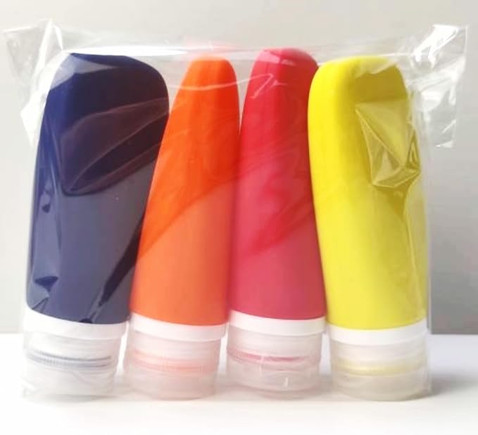 Travel Bottles for Toiletries, TSA Approved 3oz Leak Proof Silicone Soft - Image 4