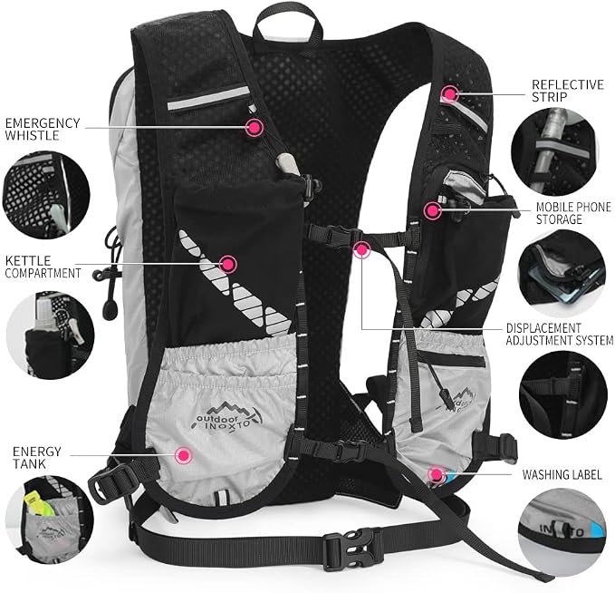 INOXTO Hydration Pack Backpack ，Water Backpack - Image 3