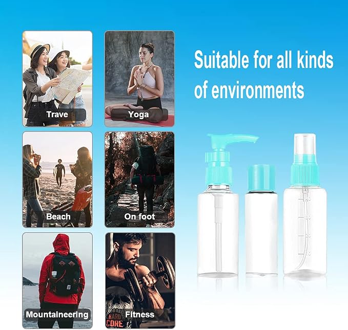 Vitog Travel Bottles Kit, TSA Approved Leak Proof Portable Toiletry Containers - Image 4