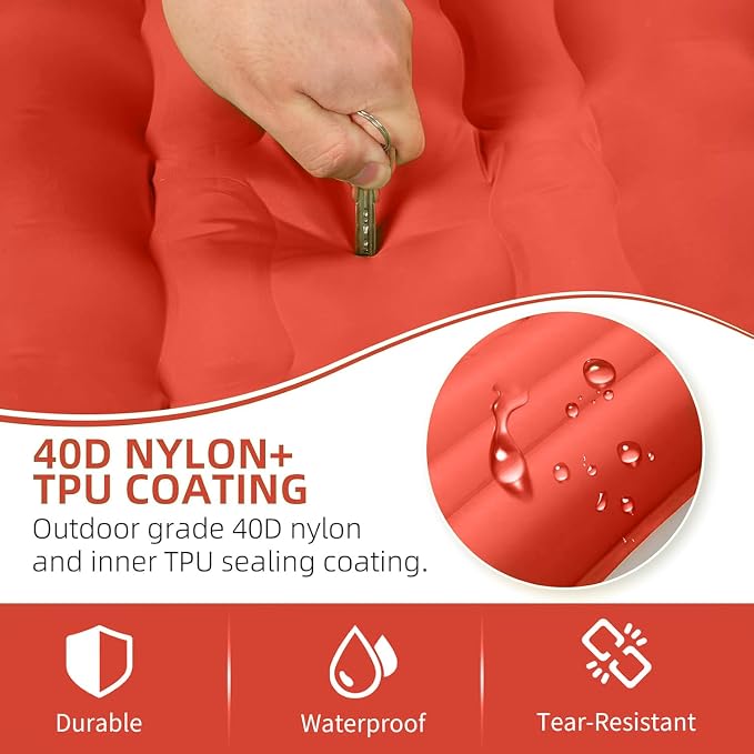 Camping Sleeping Pad, Extra Thick 5 Inch Camping Mat - Image 4