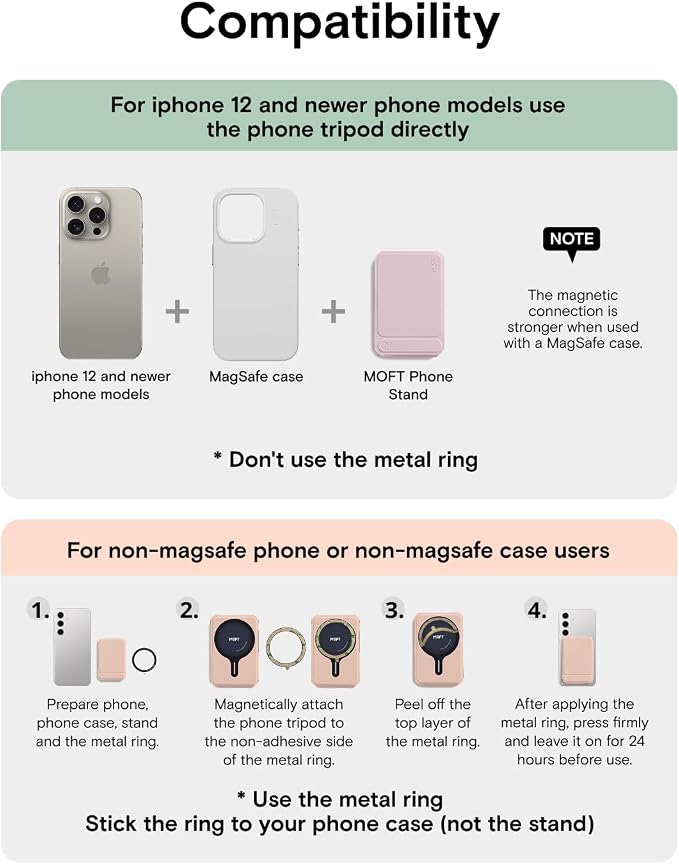 MOFT Phone Tripod Wallet for iPhone, Mulit-Angles, Lightweight & Portable Phone - Image 9